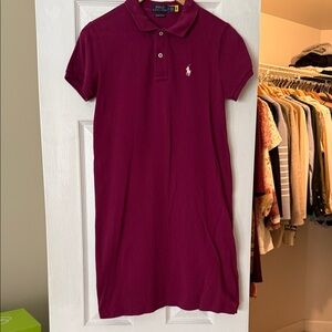 Polo by Ralph Lauren Women's Burgundy Polo Dress